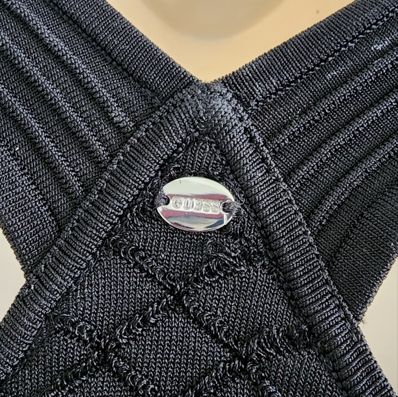 Guess Bandage Crop Top with Matching Skirt | Black | Large - Picture 2 of 9